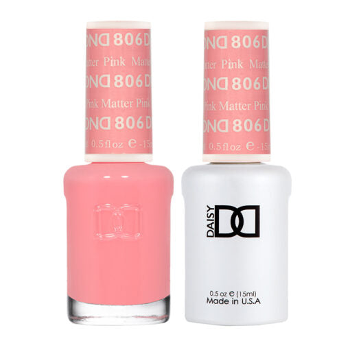 DND - 806 Pink Matter - Gel Nail Polish Matching Duo