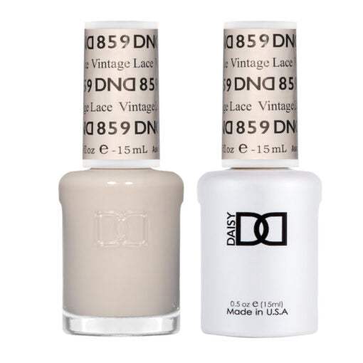 DND - 859 Vintage Lace - Gel Nail Polish Matching Duo