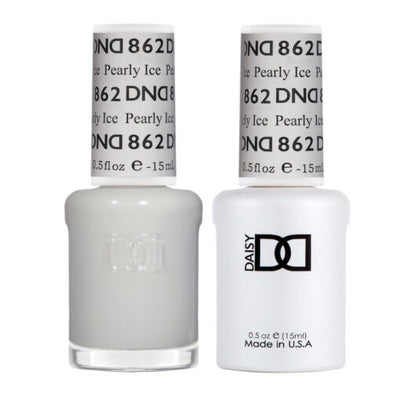 DND - 862 Pearly Ice - Gel Nail Polish Matching Duo