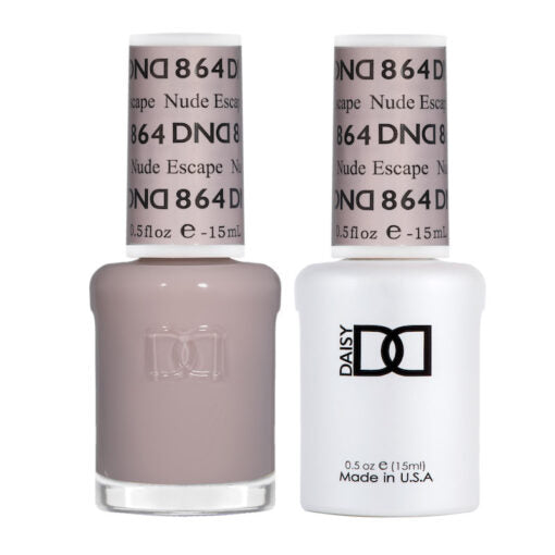 DND - 864 Nude Escape - Gel Nail Polish Matching Duo