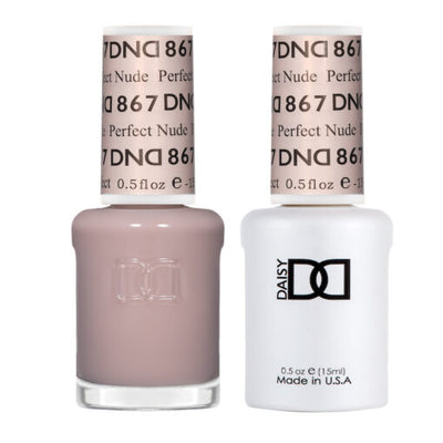 DND - 867 Perfect Nude - Gel Nail Polish Matching Duo