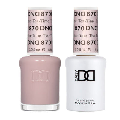 DND - 870 Tea-Time - Gel Nail Polish Matching Duo