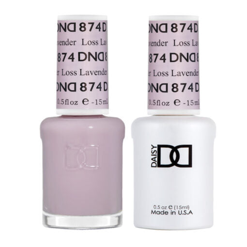 DND - 874 Loss Lavender - Gel Nail Polish Matching Duo
