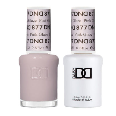 DND - 877 Pink Glaze - Gel Nail Polish Matching Duo