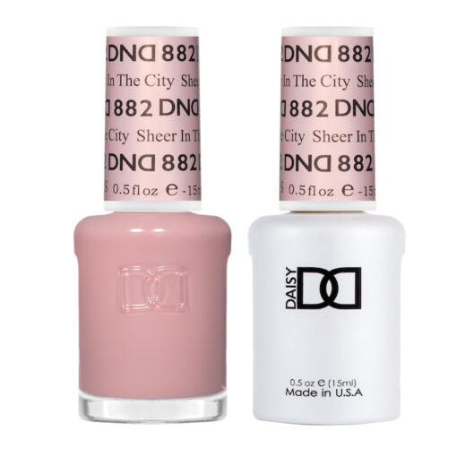 DND - 882 Sheer In The City - Gel Nail Polish Matching Duo