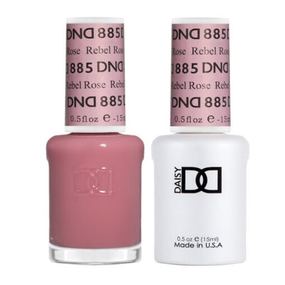 DND - 885 Rebel Rose - Gel Nail Polish Matching Duo