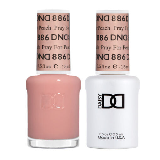 DND - 886 Pray For Peach - Gel Nail Polish Matching Duo