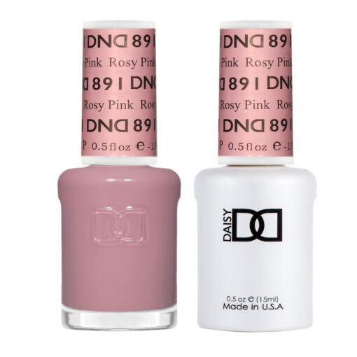 DND - 891 Rosy Pink - Gel Nail Polish Matching Duo