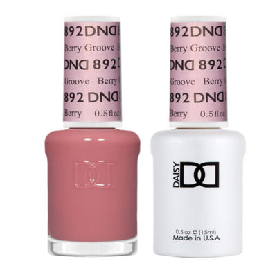 DND - 892 Berry Groove - Gel Nail Polish Matching Duo