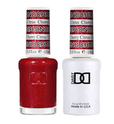 DND - 896 Cherry Citrus - Gel Nail Polish Matching Duo