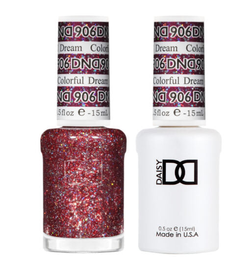 DND - 906 Colorful Dream - Gel Nail Polish Matching Duo