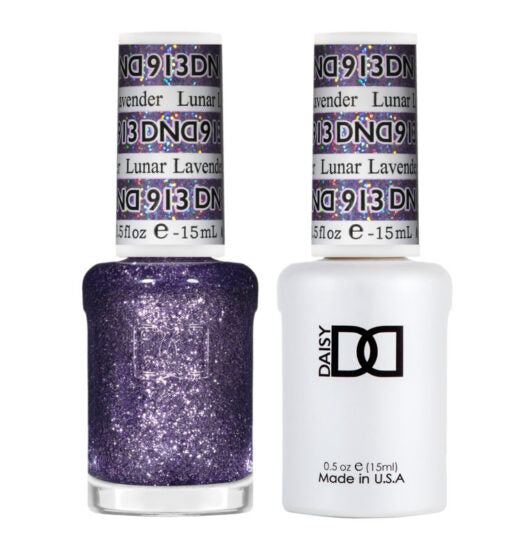 DND - 913 Lunar Lavender - Gel Nail Polish Matching Duo