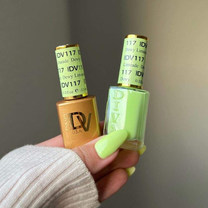 DND DIVA Gel &amp; Lacquer Duo - Dewy Limeade 