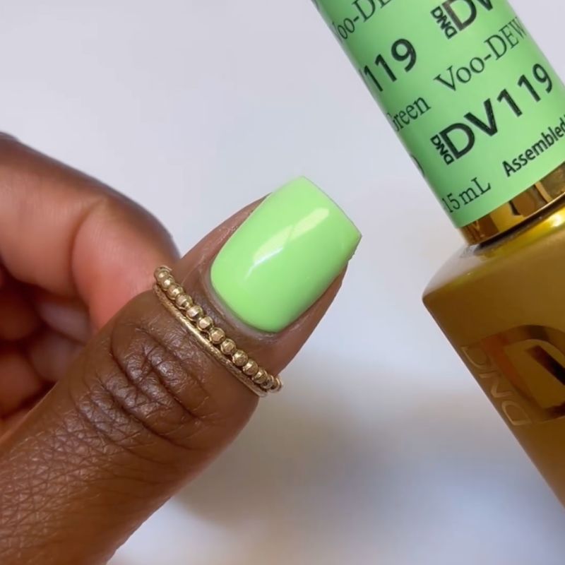 DND DIVA Gel &amp; Lacquer Duo - Voo-Dew Green 