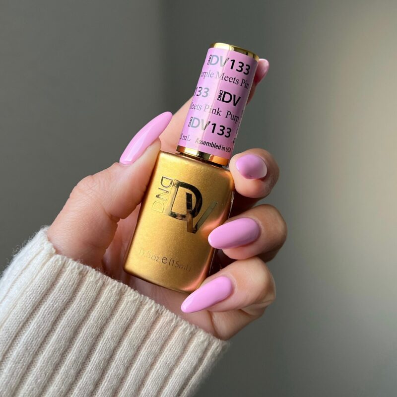 DND DIVA Gel &amp; Lacquer Duo - Purple Meets Pink 