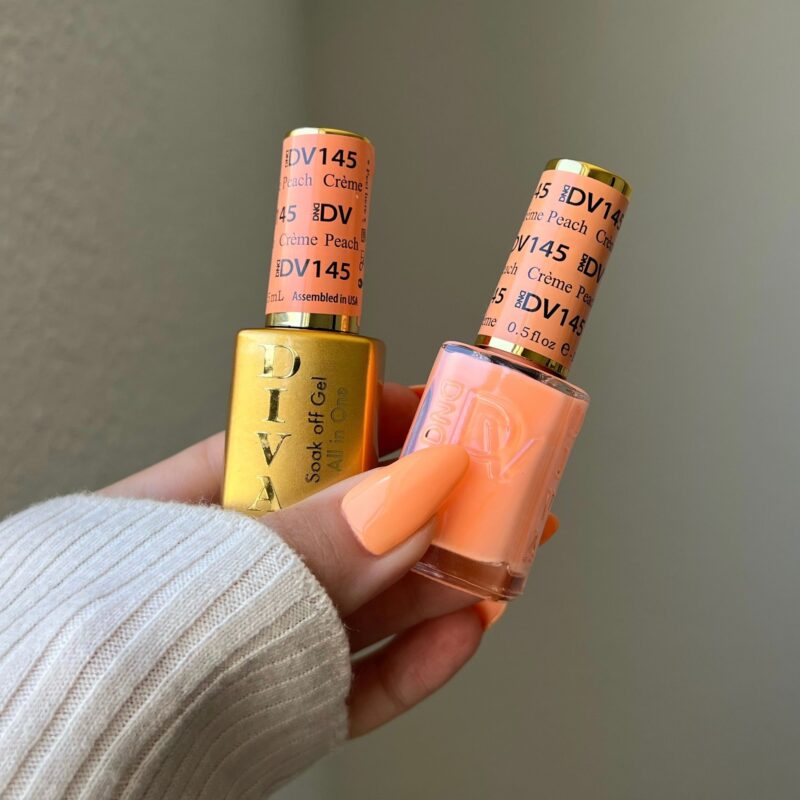 DND DIVA Gel &amp; Lacquer Duo - Créme Peach 