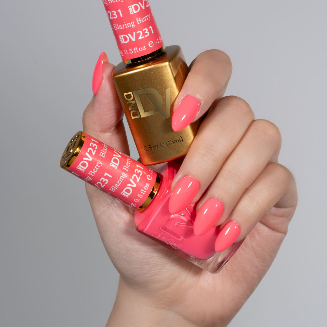 DND DIVA Gel &amp; Lacquer Duo - Blazing Berry 
