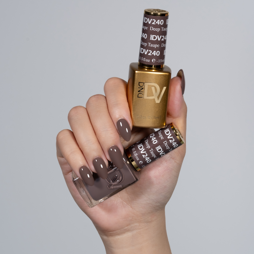 DND DIVA Gel &amp; Lacquer Duo - Deep Taupe 