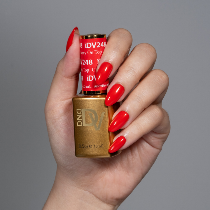 DND DIVA Gel &amp; Lacquer Duo - Cherry On Top 