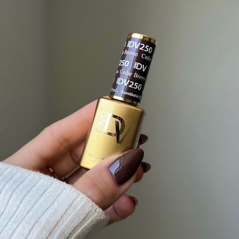 DND DIVA Gel &amp; Lacquer Duo - Cedar Brown 