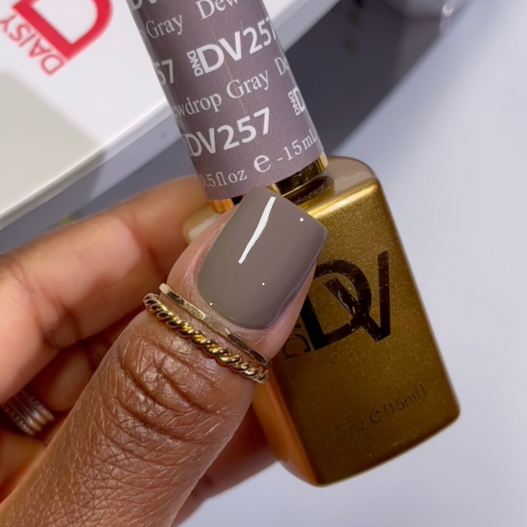DND DIVA Gel &amp; Lacquer Duo - Dewdrop Gray 