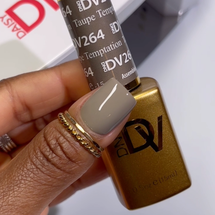 DND DIVA Gel &amp; Lacquer Duo - Taupe Temptation 