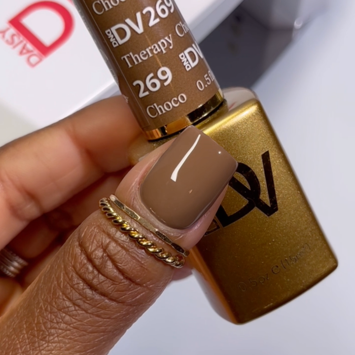 DND DIVA Gel &amp; Lacquer Duo - Chocolate Therapy 