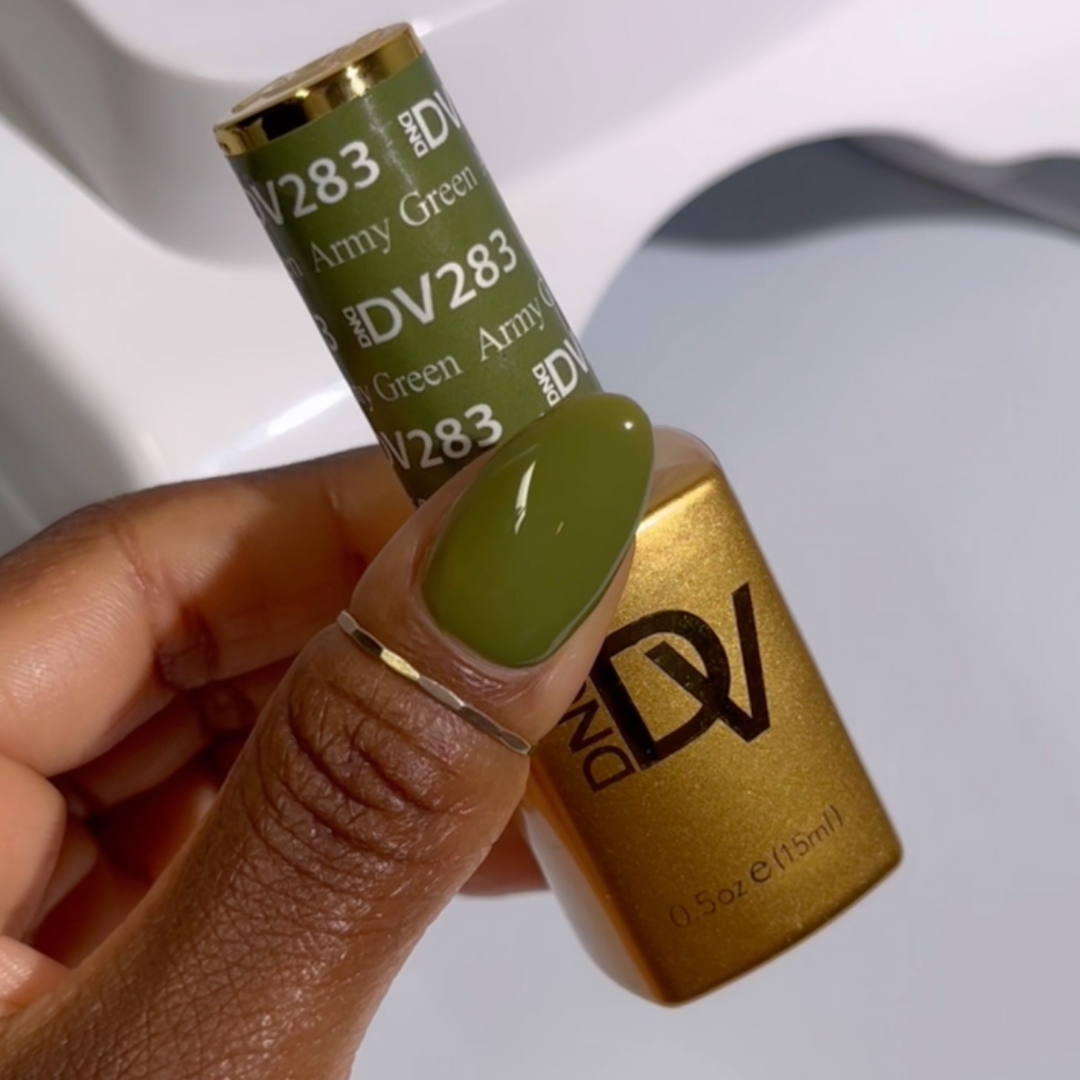 DND DIVA Gel &amp; Lacquer Duo - Army Green 