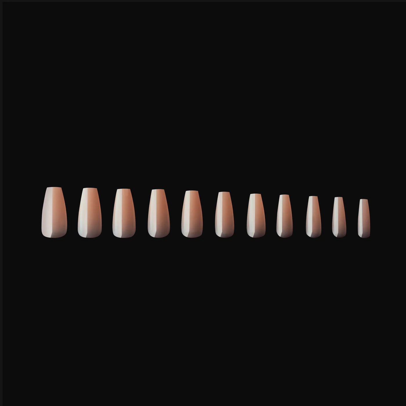 APRES - Gel-X® Neutrals Natural Emma Coffin Medium Box of Tips (150pcs)