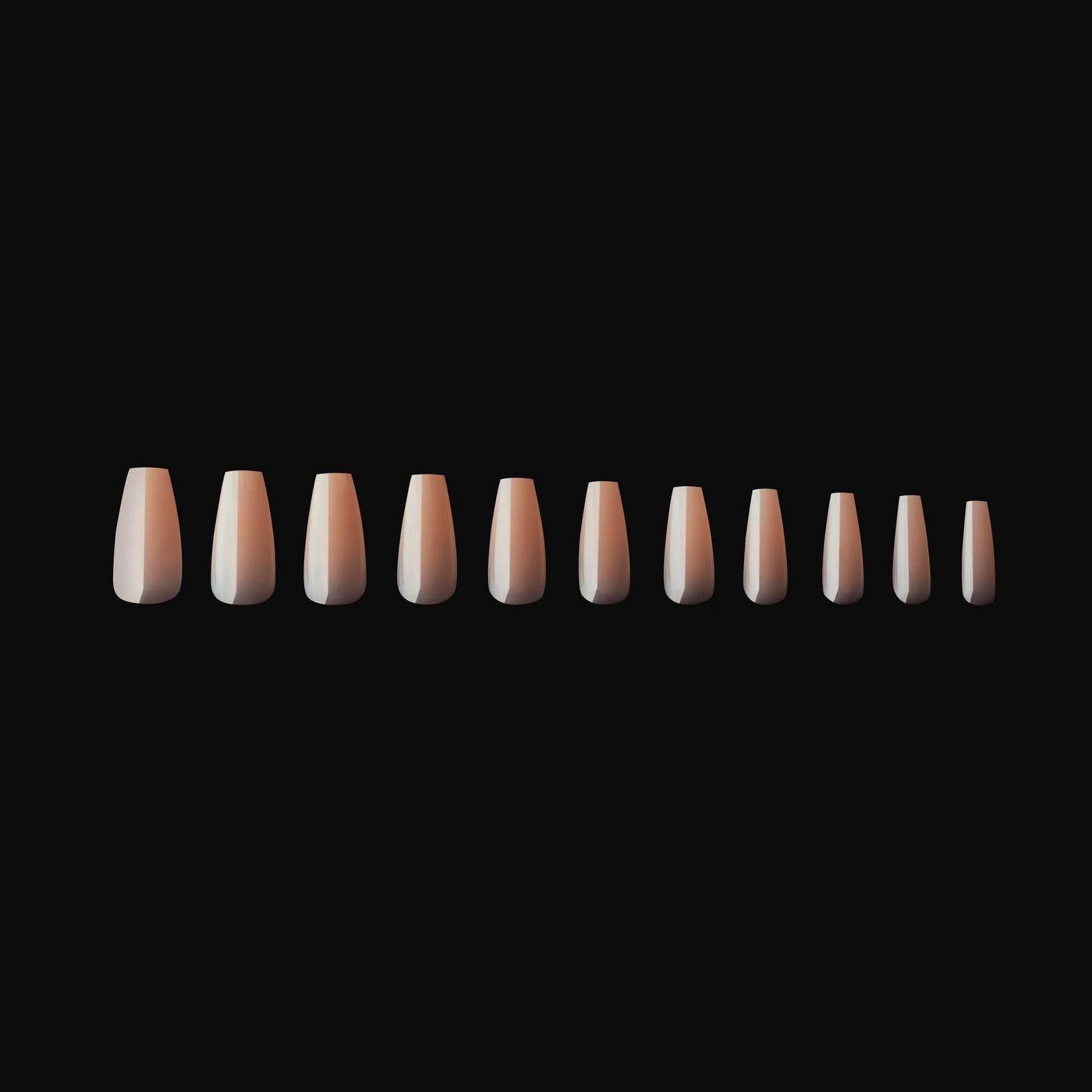 APRES - Gel-X® Neutrals Natural Emma Coffin Short Box of Tips (150pcs)