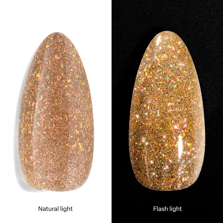 Apres - Flash Glitter Gel Couleur - That’s My Twin Flame - FG03