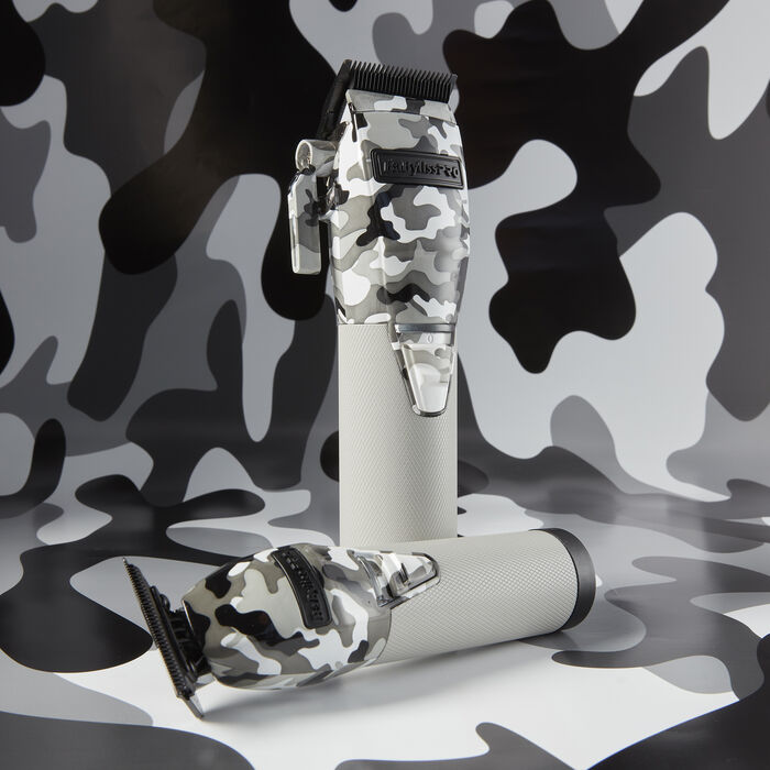 BABYLISS PRO - LIMITED EDITION CAMO METAL LITHIUM CLIPPER AND TRIMMER