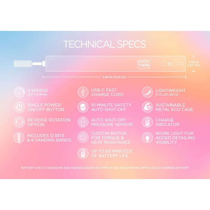 GELISH - Mini On The Go Electric File Nail Drill
