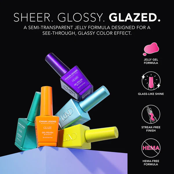 CHAUN LEGEND - Gel Polish - Glaze Collection Full Line Bundle
