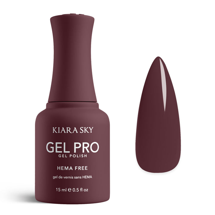 Kiara Sky Gel Pro HEMA-Free gel polish HFG194 Velvet Blazer - deep plum-mulberry