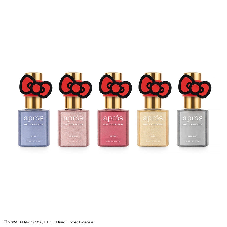 APRES - Hello Kitty Best Friends Flash Glitter Gel Couleur Set (Set of 5) - 10ml bottle