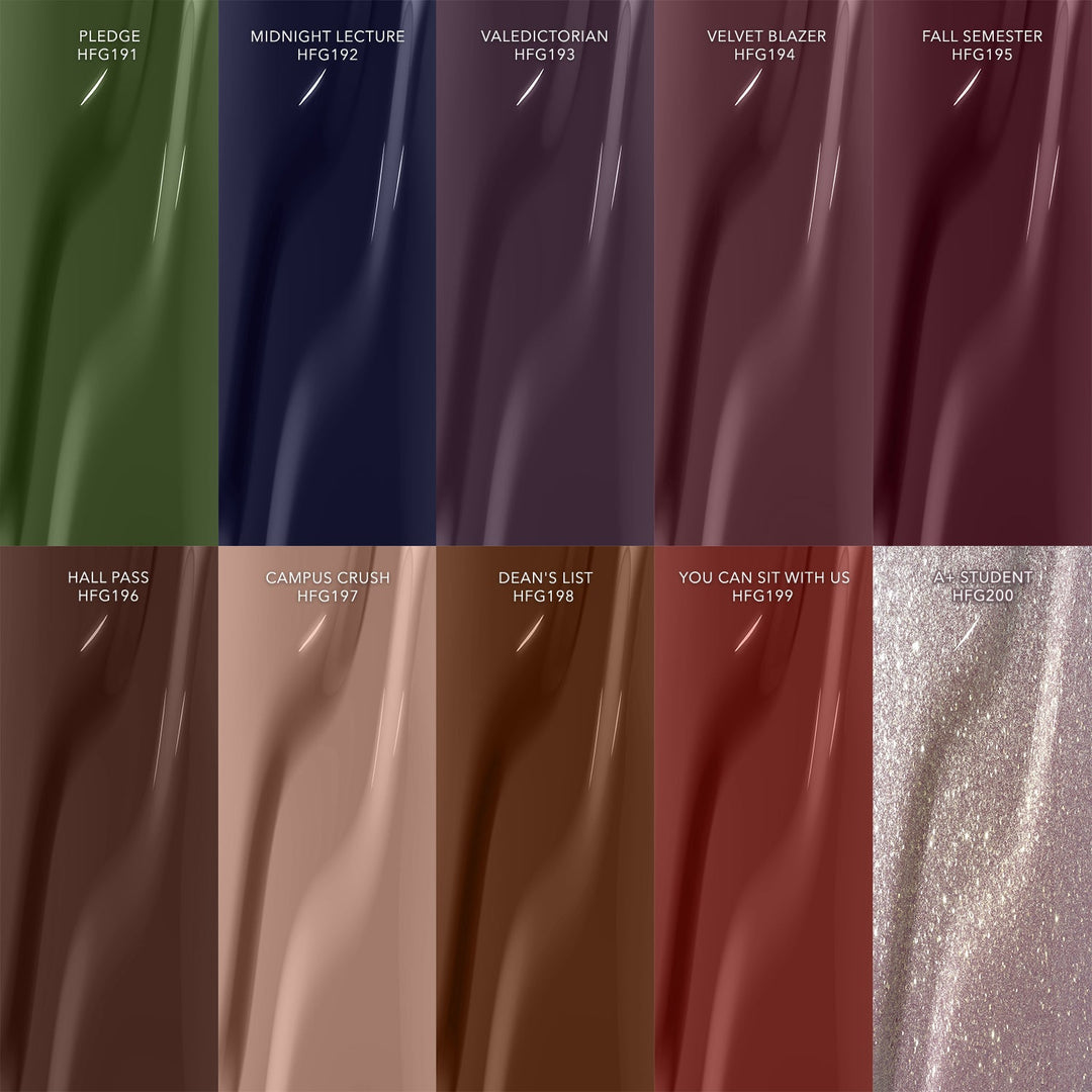 Kiara Sky Ivy League Collection gel polish bottles