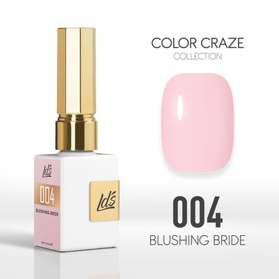 LDS Color Craze Gel Nail Polish - 004 Blushing Bride - 0.5oz