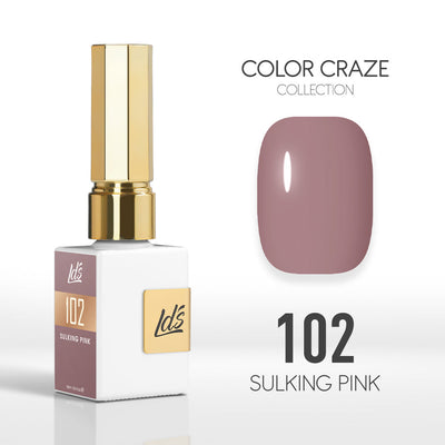 LDS Color Craze Gel Nail Polish - 102 Sulking Pink - 0.5oz