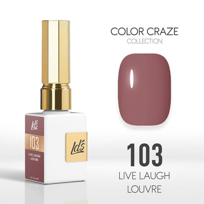 LDS Color Craze Gel Nail Polish - 103 Live Laugh Louvre - 0.5oz