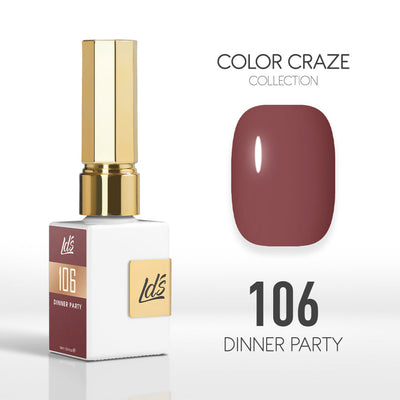 LDS Color Craze Gel Nail Polish - 106 Dinner Party - 0.5oz