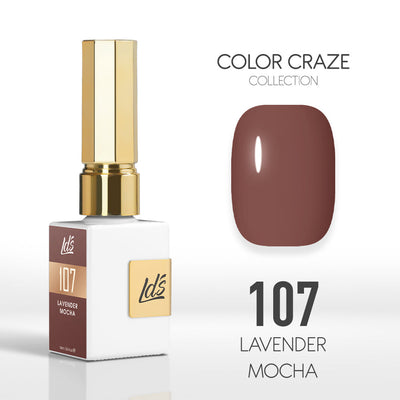 LDS Color Craze Gel Nail Polish - 107 Lavender Mocha - 0.5oz