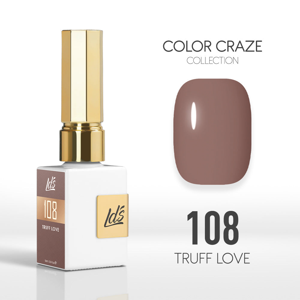 LDS Color Craze Gel Nail Polish - 108 Truff Love - 0.5oz