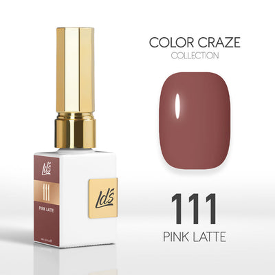 LDS Color Craze Gel Nail Polish - 111 Pink Latte - 0.5oz