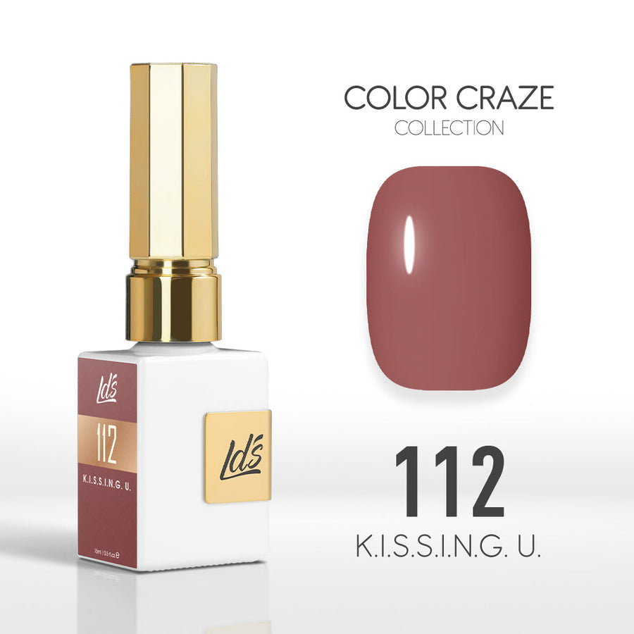 LDS Color Craze Gel Nail Polish - 112 K.I.S.S.I.N.G. U. - 0.5oz