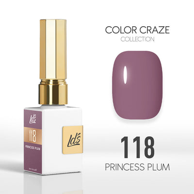 LDS Color Craze Gel Nail Polish - 118 Princess Plum - 0.5oz