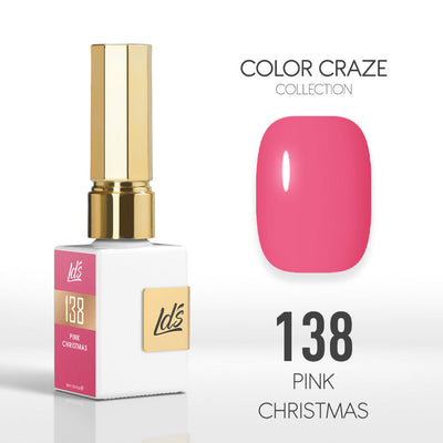 LDS Color Craze Gel Nail Polish - 138 Pink Christmas - 0.5oz