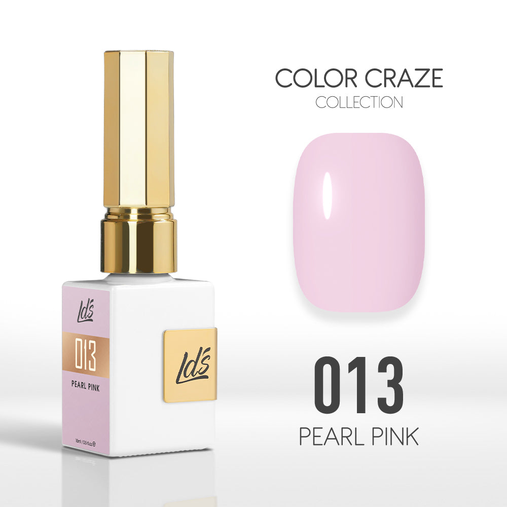 LDS Color Craze Gel Nail Polish - 013 Pearl Pink - 0.5oz