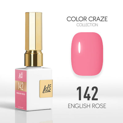 LDS Color Craze Gel Nail Polish - 142 English Rose - 0.5oz