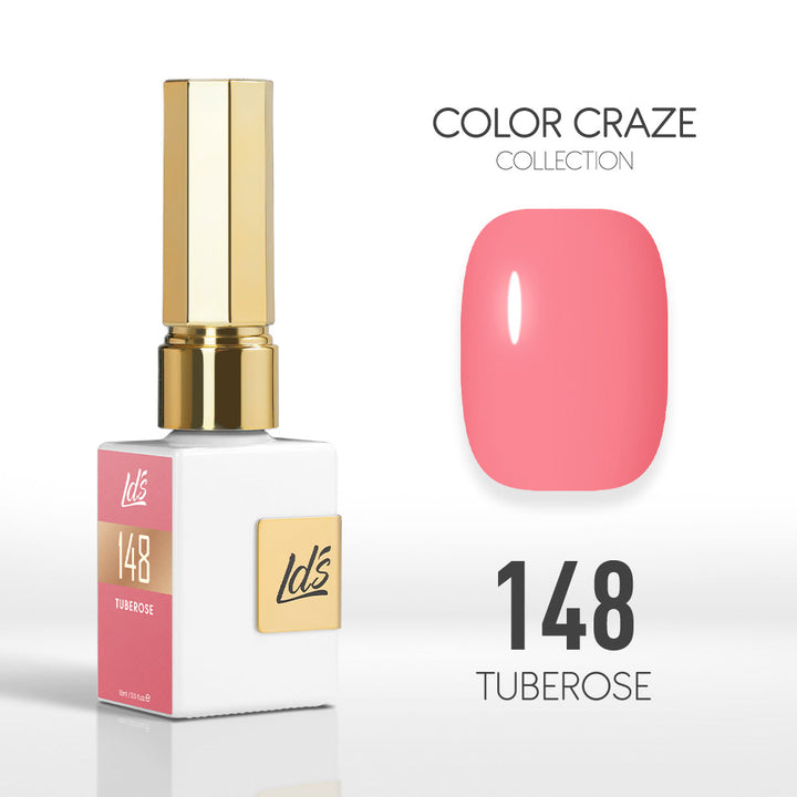 LDS Color Craze Gel Nail Polish - 148 Tuberose - 0.5oz